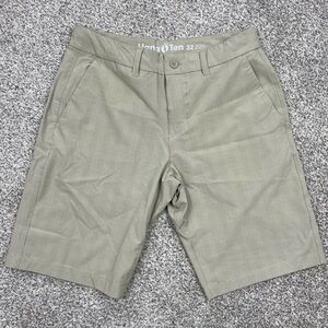 Hang Ten mens shorts tan hidden drawstring 32 waist lightweight